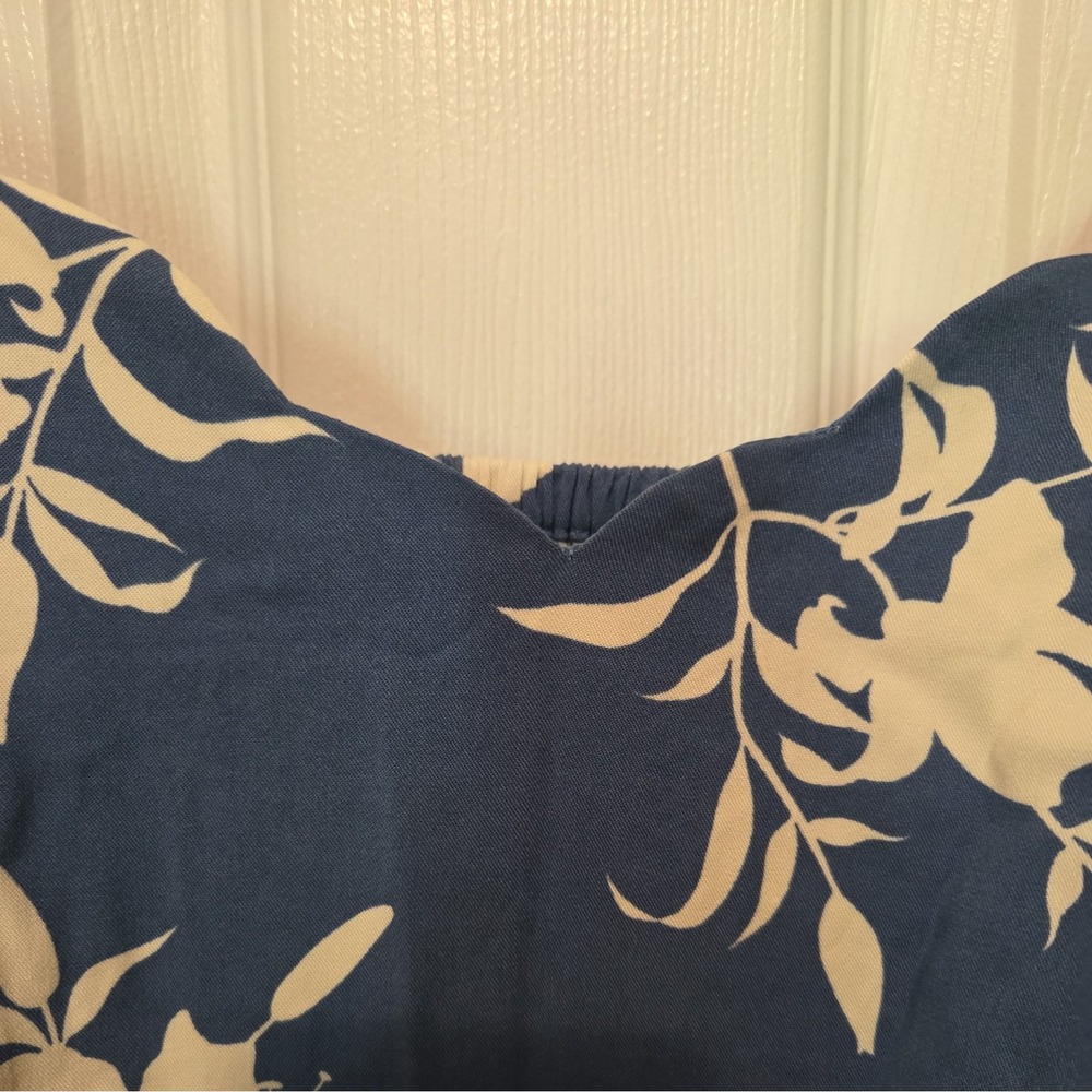 41 Hawthorn Blue Floral Scallop Neck Mini Dress Size 1x - Picture 5 of 8